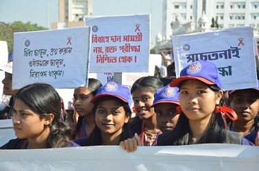 World AIDS Day rally in Agartala. TIWN Pic Dec 1